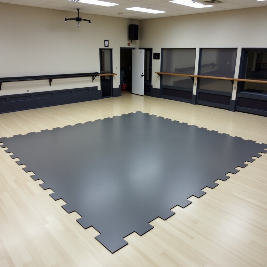 Interlocking Marley Dance Floor